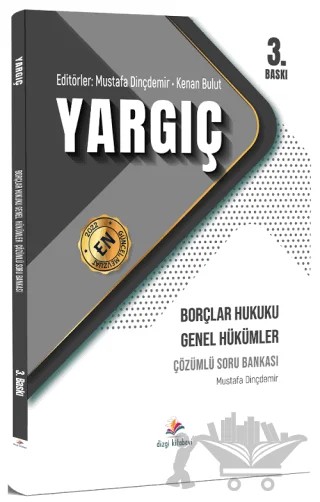 Yargıç 2022 Borçlar Hukuku Genel Hükümler Çözümlü Soru Bankası – Mustafa Dinçdemir – Dizgi Kitap kitap kapağı