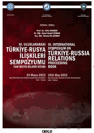 III. Uluslararası Türkiye-Rusya İlişkileri Sempozyumu Bildiri Kitabı – Vefa Kurban, Hamit Özman, Recep Efe Çoban – Gece Kitaplığı kitap kapağı
