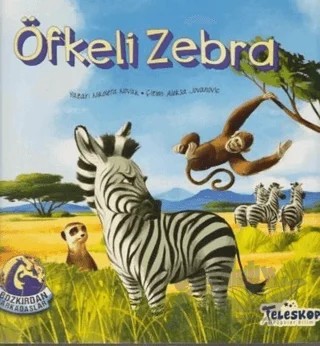 Öfkeli Zebra - Bozkırdan Arkadaşlar – Nikoleta Novak – Teleskop Popüler Bilim kitap kapağı
