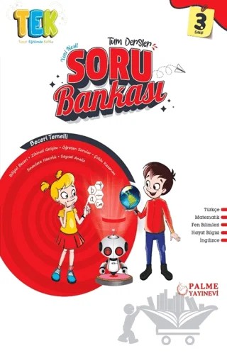 3. Sınıf Tek Tüm Dersler Yeni Nesil Soru Bankası – Kolektif – Palme Yayınları kitap kapağı
