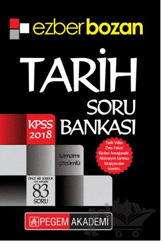 2018 KPSS Ezberbozan Tarih Soru Bankası – Kolektif – Pegem Akademi Yayıncılık kitap kapağı