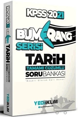 2021 KPSS Bumerang Tarih Tamamı Çözümlü Soru Bankası – Kolektif – Yediiklim Yayınları kitap kapağı