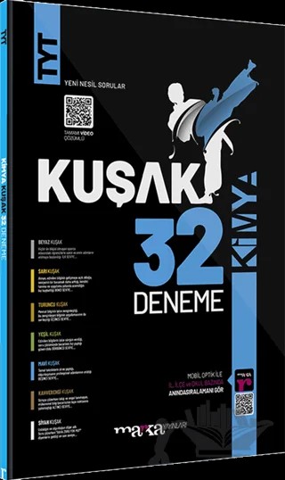 TYT Kimya 32 Kuşak Deneme Tamamı Video Çözümlü – Kolektif – Marka Yayınları kitap kapağı