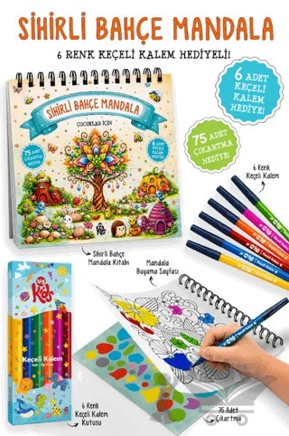 Sihirli Bahçe Mandala – Sibel Erdal – Bigkids Yayınları kitap kapağı