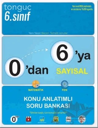 0'dan 6'ya Sayısal Konu Anlatımlı Soru Bankası – Kolektif – Tonguç Akademi kitap kapağı