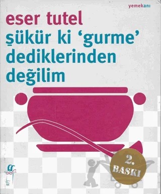 Şükür ki ’Gurme’ Dediklerinden Değilim – Eser Tutel – Oğlak Yayıncılık kitap kapağı