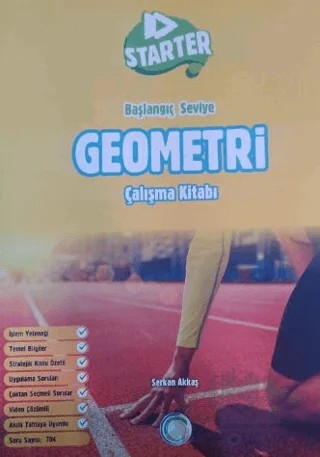 Starter Başlangıç Seviye Geometri Çalışma Kitabı – Serkan Akkaş – Okyanus Yayınları kitap kapağı