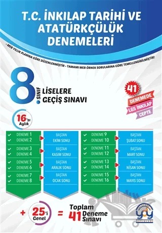 8. Sınıf T.C. LGS İnkılap Tarihi ve Atatürkçülük Denemeleri – Yusuf Demir – Yusuf Demir Yayınları kitap kapağı
