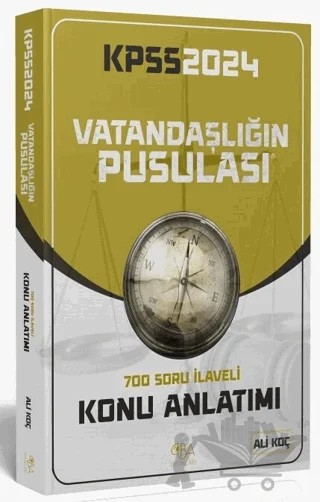 CBA Yayınları 2024 KPSS Vatandaşlığın Pusulası Pratik Konu Anlatımı - Ali Koç CBA Yayınları – Ali Koç – CBA Akademi kitap kapağı