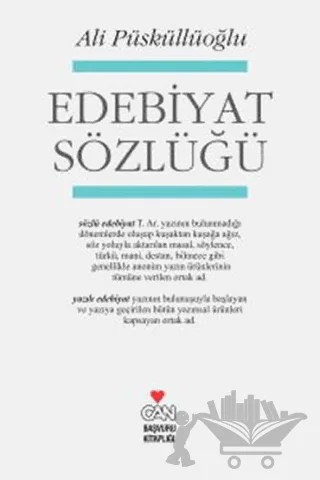 Edebiyat Sözlüğü – Ali Püsküllüoğlu – Can Yayınları kitap kapağı