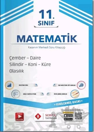 11. Sınıf Çember ve Daire, Silindir, Koni, Küre, Olasılık 2022 - 2023 – Kolektif – Sonuç Yayınları kitap kapağı