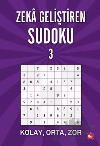 Zeka Geliştiren Sudoku 3 – Ramazan Oktay – Beyaz Balina Yayınları kitap kapağı