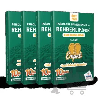 2023 ÖABT Empati Psikolojik Danışmanlık ve Rehberlik (PDR) Konu Anlatımlı Modüler Set – Murat Civelek – Kurul Yayıncılık kitap kapağı