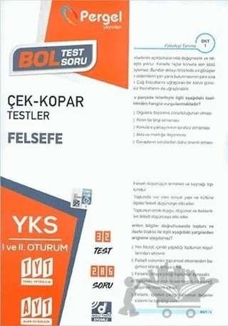 TYT - AYT Felsefe Yaprak Test – Kolektif – Pergel Yayınları kitap kapağı