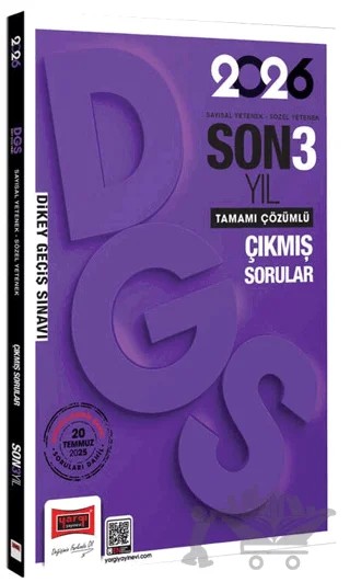 2026 DGS Sayısal-Sözel Yetenek Son 3 Yıl Çıkmış Sorular – Kolektif – Yargı Yayınevi kitap kapağı