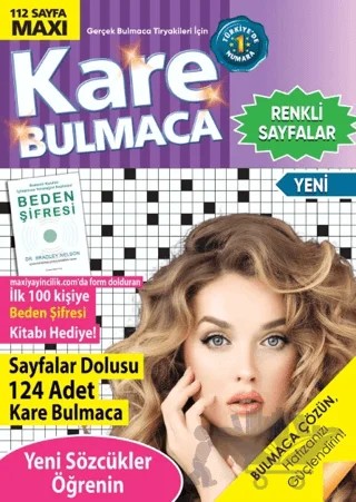 Maxi Kare Bulmaca 18 – Bertan Kodamanoğlu – Maxi Yayıncılık kitap kapağı