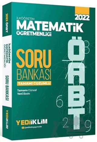 2022 ÖABT İlköğretim Matematik Öğretmenliği Tamamı Çözümlü Soru Bankası – Kolektif – Yediiklim Yayınları kitap kapağı