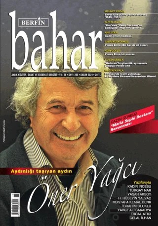 Berfin Bahar Aylık Kültür Sanat ve Edebiyat Dergisi Sayı: 285 Kasım 2021 – Berfin Bahar Dergisi kitap kapağı