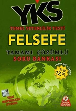 YKS-TYT Felsefe Tamamı Çözümlü Soru Bankası – Kolektif – Örnek Akademi kitap kapağı
