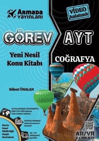 Armada Görev YKS AYT Coğrafya Konu Kitabı Yeni Nesil – Bülent Ünalan – Armada Yayınları kitap kapağı