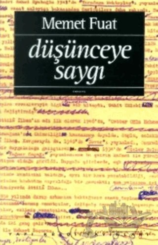 Düşünceye Saygı – Memet Fuat – Yapı Kredi Yayınları kitap kapağı