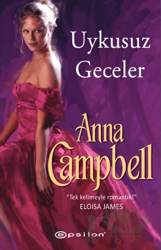 Uykusuz Geceler – Anna Campbell – Epsilon Yayınevi kitap kapağı