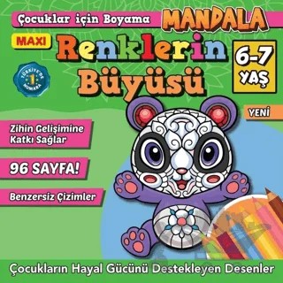 Maxi Renklerin Büyüsü Çocuklar İçin Boyama 10 – İlhan Arlı – Maxi Yayıncılık kitap kapağı