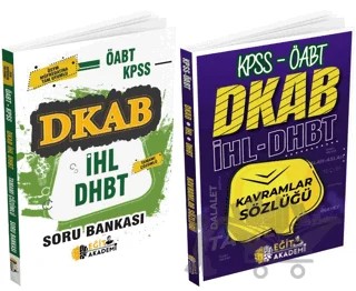 KPSS ÖABT DKAB İHL DHBT Soru Bankası ve Kavramlar Sözlüğü – Kolektif – Eğit Akademi kitap kapağı