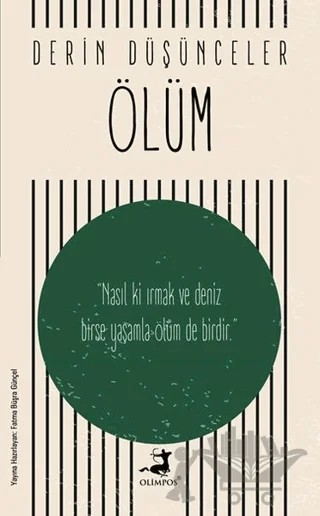 Ölüm - Derin Düşünceler – Fatma Büşra Günçel – Olimpos Yayınları kitap kapağı