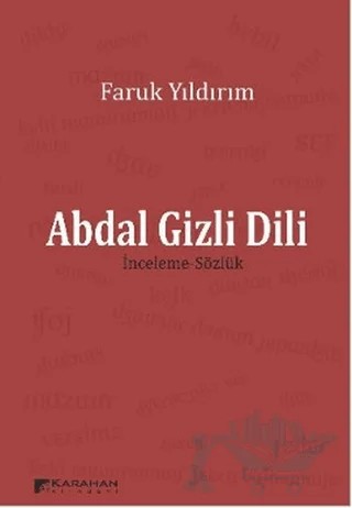 Abdal Gizli Dili – Faruk Yıldırım – Karahan Kitabevi kitap kapağı