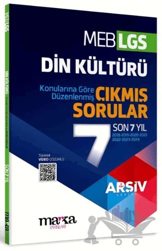 LGS Din Kültürü Konularına Göre Düzenlenmiş Son 7 Yıl Çıkmış Sorular – Kollektif – Marka Yayınları kitap kapağı