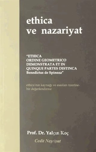 Ethica ve Nazariyat – Yalçın Koç – Cedit Neşriyat kitap kapağı