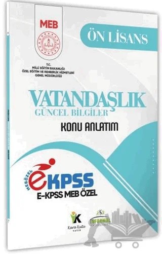 2026 MEB Özel EKPSS Ön Lisans - Ortaöğretim Vatandaşlık - Güncel Bilgiler Kitabı – Kolektif – Karakutu Yayın kitap kapağı