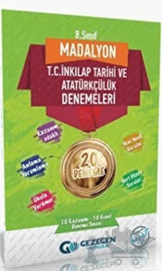 8. Sınıf Madalyon T.C. İnkılap Tarihi ve Atatürkçülük Denemeleri – Kolektif – Gezegen Yayıncılık kitap kapağı