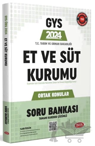 Et ve Süt Kurumu GYS Ortak Konular Soru Bankası – Kolektif – Data Yayınları kitap kapağı