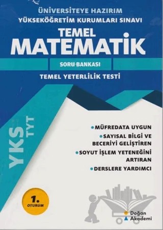 2018 YKS TYT Matematik Soru Bankası – Kolektif – Doğan Akademi kitap kapağı
