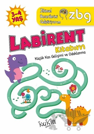 ZBG 3-4 Yaş Labirent Kitabım - Zihinsel Becerilerimi Geliştiriyorum – Buçe Dayı – Kukla Yayınları kitap kapağı