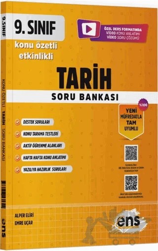 9. Sınıf Tarih Etkinlikli Soru Bankası – Kolektif – ENS Yayınları kitap kapağı