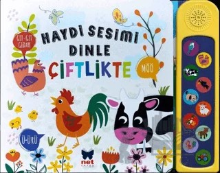Haydi Sesimi Dinle - Çiftlikte – Ömer Canbir – Net Çocuk Yayınları kitap kapağı