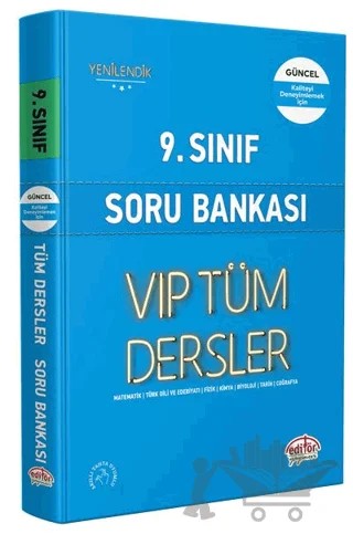 9. Sınıf Tüm Dersler Soru Bankası Mavi Kitap – Kolektif – Editör Yayınevi kitap kapağı