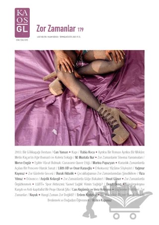 LGBT Kültür-Yaşam Sayı: 179 Temmuz-Ağustos 2021 - Zor Zamanlar – Kaos GL Dergisi Yayınları kitap kapağı