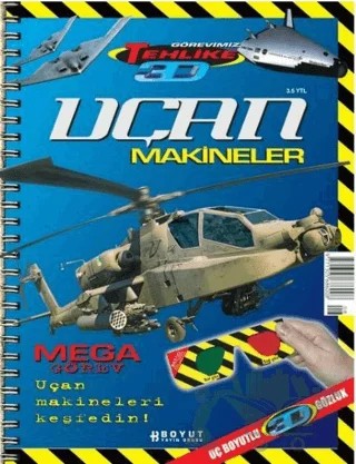 3D Çocuk Dergisi - Uçan Makineler – Boyut Yayın Grubu kitap kapağı