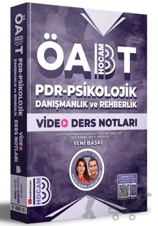 ÖABT PDR - Psikolojik Danışmanlık ve Rehberlik Video Ders Notları – Ayşegül Aldemir, Bülent Tanık – Benim Hocam Yayınları kitap kapağı