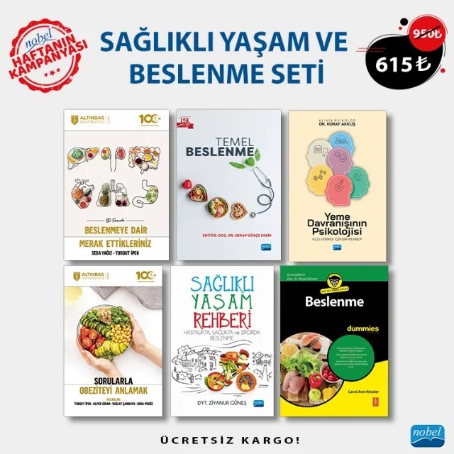 SAĞLIKLI YAŞAM VE BESLENME SETİ – Ayçıl Özturan Şirin, Aynur Türeyen, Ayşe Özkaraman, Ayşegül Kahraman, Burcu Deniz Güneş, Canan Demir Barutçu, Canan Kaş, Ceren Karabulutlu, Dilek Sezgin, Duygu Gizem Saygın, Duygu Kaya Bilecenoğlu, Esra Örenlili Yaylagül, Filiz Özel Çakır, Mahmut Ateş, Mahmut Çeri, Nardane Düdükçü, Neşe Erdem, Özlem – Haftanın Kampanyası kitap kapağı