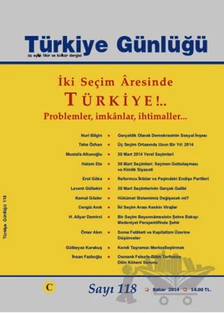 Türkiye Günlüğü Dergisi Sayı: 118 – Cedit Neşriyat kitap kapağı