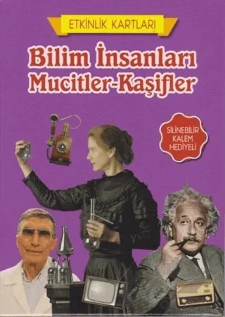 Bilim İnsanları Mucitler-Kaşifler - Etkinlik Kartları – Kolektif – Teleskop Popüler Bilim kitap kapağı