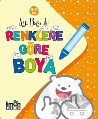 Ayı Bayı ile Renklere Göre Boya – Kolektif – limonKIDS kitap kapağı
