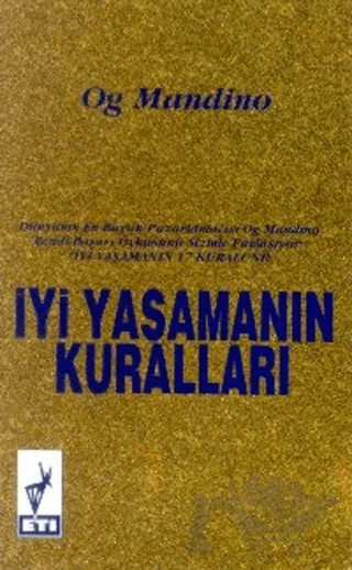 İyi Yaşamanın Kuralları – Og Mandino – Eti Kitapları kitap kapağı