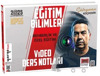 2025 KPSS Eğitim Bilimleri Rehberlik ve Özel Eğitim Video Ders Notları – Süleyman Koçdemir – Yargı Yayınevi kitap kapağı