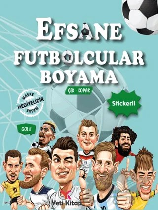 Efsane Futbolcular Boyama Kitabı – Kolektif – Yeti Kitap kitap kapağı